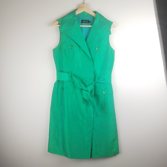 Teri Jon Dresses & Skirts - Rickie Freeman Teri John Green Holo Shirt Dress 8
